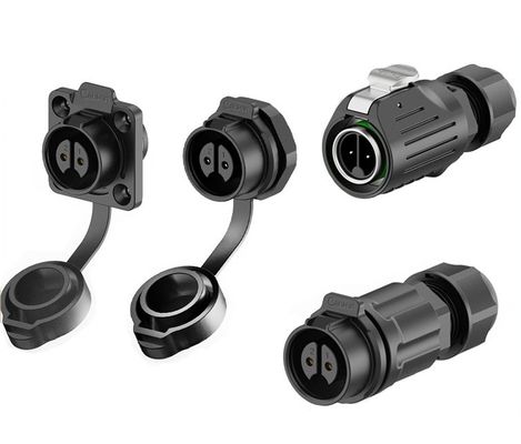 Αγορά 2 ακροδέκτης LP Series Αδιάβροχος Συνδετήρας Ρεύματος IP68 PA66 20A 500V διαδικτυακή κατασκευή