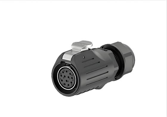Αγορά LP20 12-Pin 5A Signal Flange Mount Waterproof Connector - Metal Shell, Plastic Interface, Solder Terminals διαδικτυακή κατασκευή