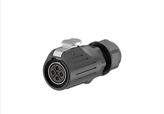 Αγορά LP20 4-Pin 20A Power Flange Mount Waterproof Connector  Full Plastic Wire Lock IP68 Rated διαδικτυακή κατασκευή