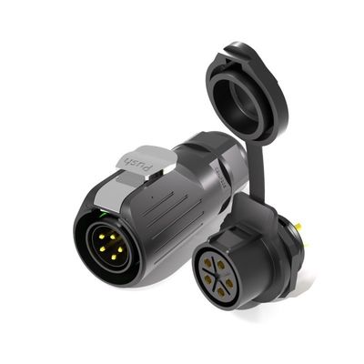 LP20 Push Plug Waterproof Power Connector με προστασία IP67, βαθμολογία ρεύματος 20A και χωρίς βίδες τύπου πρότυπο IEC