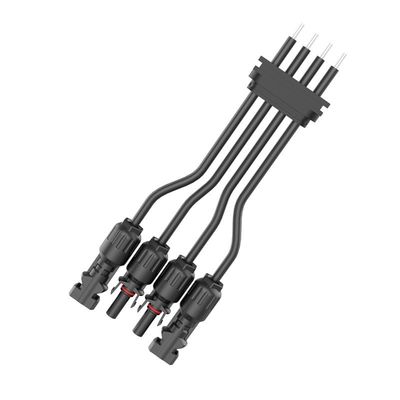 PA66 Νάιλον Αδιάβροχος Σύνδεσμος Ενέργειας 300V Για Ηλιακή Φωτοβολταϊκή Υψηλής Τετάρσεως Συμπύκνωση