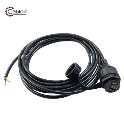 USB 3.0 Αδιάβροχος σύνδεσμος σήματος με βαθμολογία IP67 και υλικό Νάιλον PA66 για μετάδοση 1000MHz