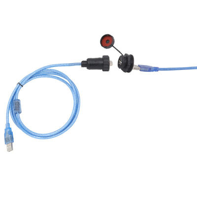 Υδατοασφαλής σύνδεσμος σήματος USB με προστασία από το νερό IP67, τάση λειτουργίας 125V και υδατοασφαλής πρίζα αεροπορικής πρίζας 1000 insertion life