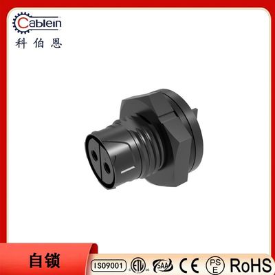 IP67 Waterproof Panel Mount Connector Female Pin Threaded Welded 3 4-Core Socket