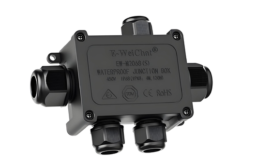 Αδιάβροχο Κουτί Διακλάδωσης Καλωδίων, 1 Είσοδος σε 4 Εξόδους, Βαθμός Προστασίας IP68